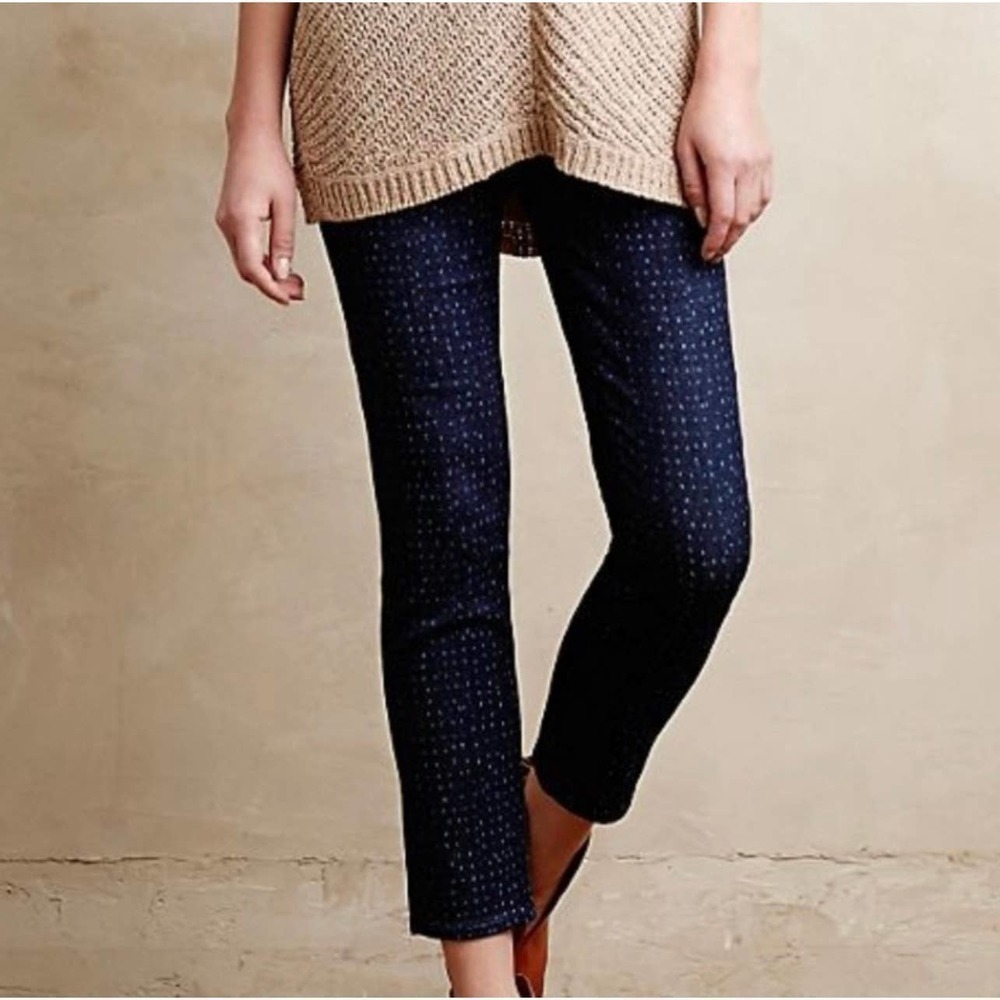 AG Adriano Goldschmied The‎ Stevie Slim Ankle Jeans Dots Size 26R